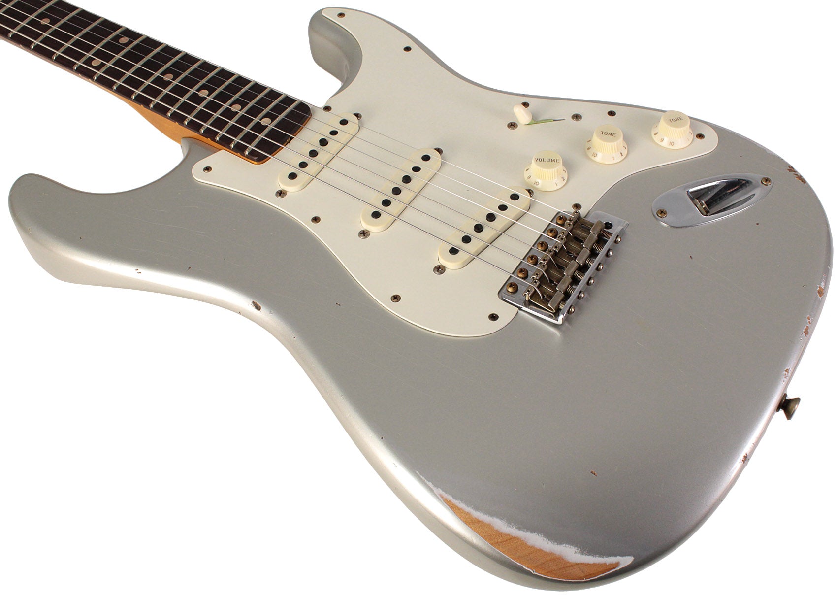 Fender Custom Shop Limited 1959 Stratocaster, Relic, Aged Inca Silver ...
