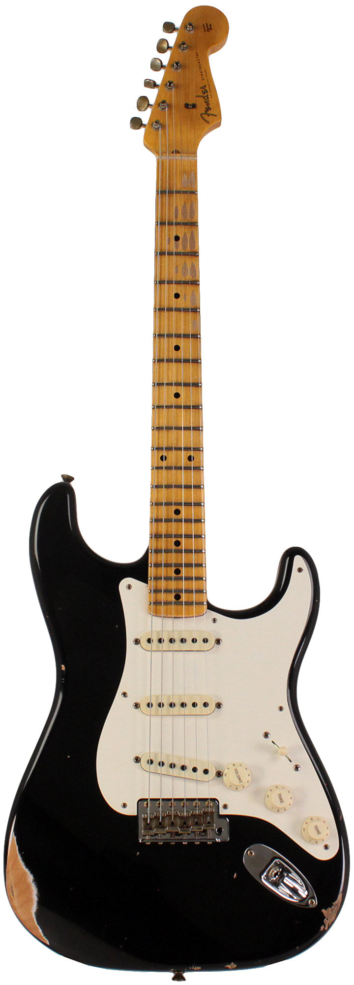 Opaco Disparates interior Fender Custom Shop Limited 1957 Stratocaster Relic Guitar, Aged Black |  Humbucker Music