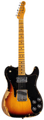 Fender Custom Shop Limited '70's HS Tele Custom, Heavy Relic, Aged, Faded 3 Tone Sunburst