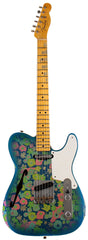 Fender Custom Shop LTD Double Esquire Thinline Custom Relic, Blue Flower