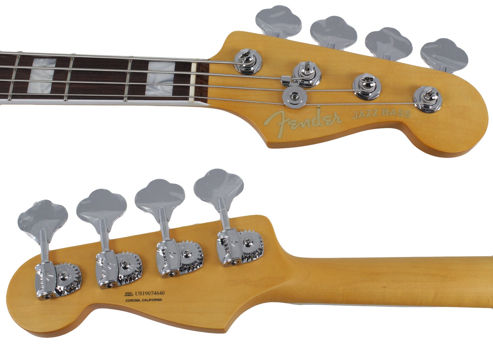 Fender American Ultra Jazz Bass, Rosewood, Artic Pearl | Humbucker
