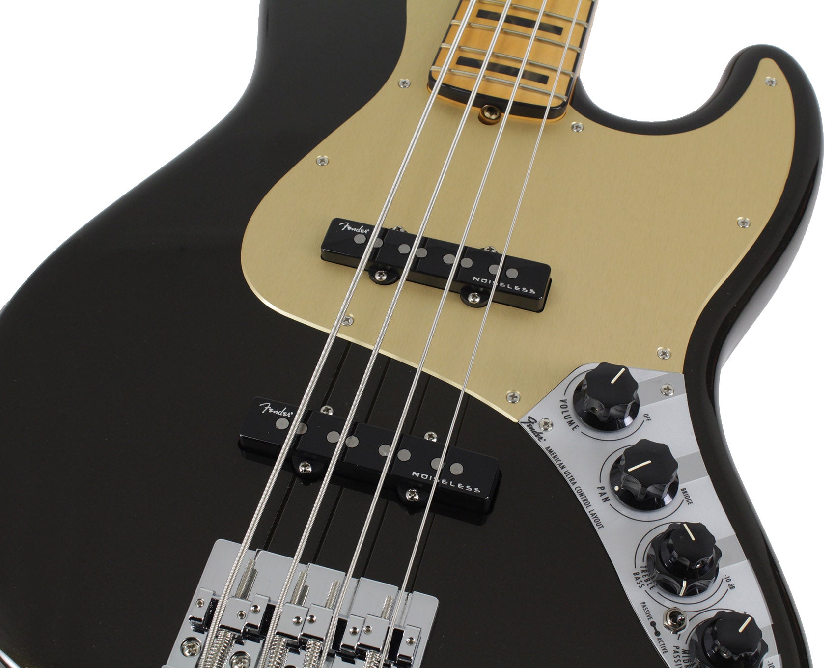 Fender American Ultra Jazz Bass, Maple, Texas Tea | Humbucker Music
