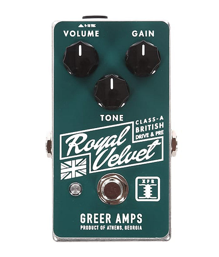 greer pedals Greer Royal Velvet Overdrive Pedal