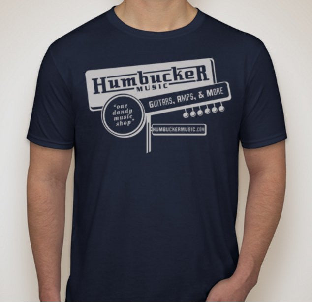 Humbucker Vintage Retro Guitar Store T-Shirt, Humbucker Music