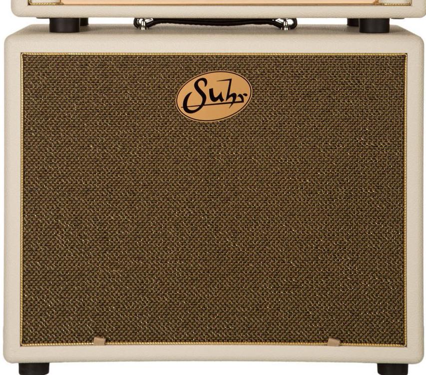 Suhr 1x12 Speaker Cabinet Cream Gold Grille Humbucker Music