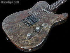 Trussart Steelcaster Rust on Cream Snakeskin