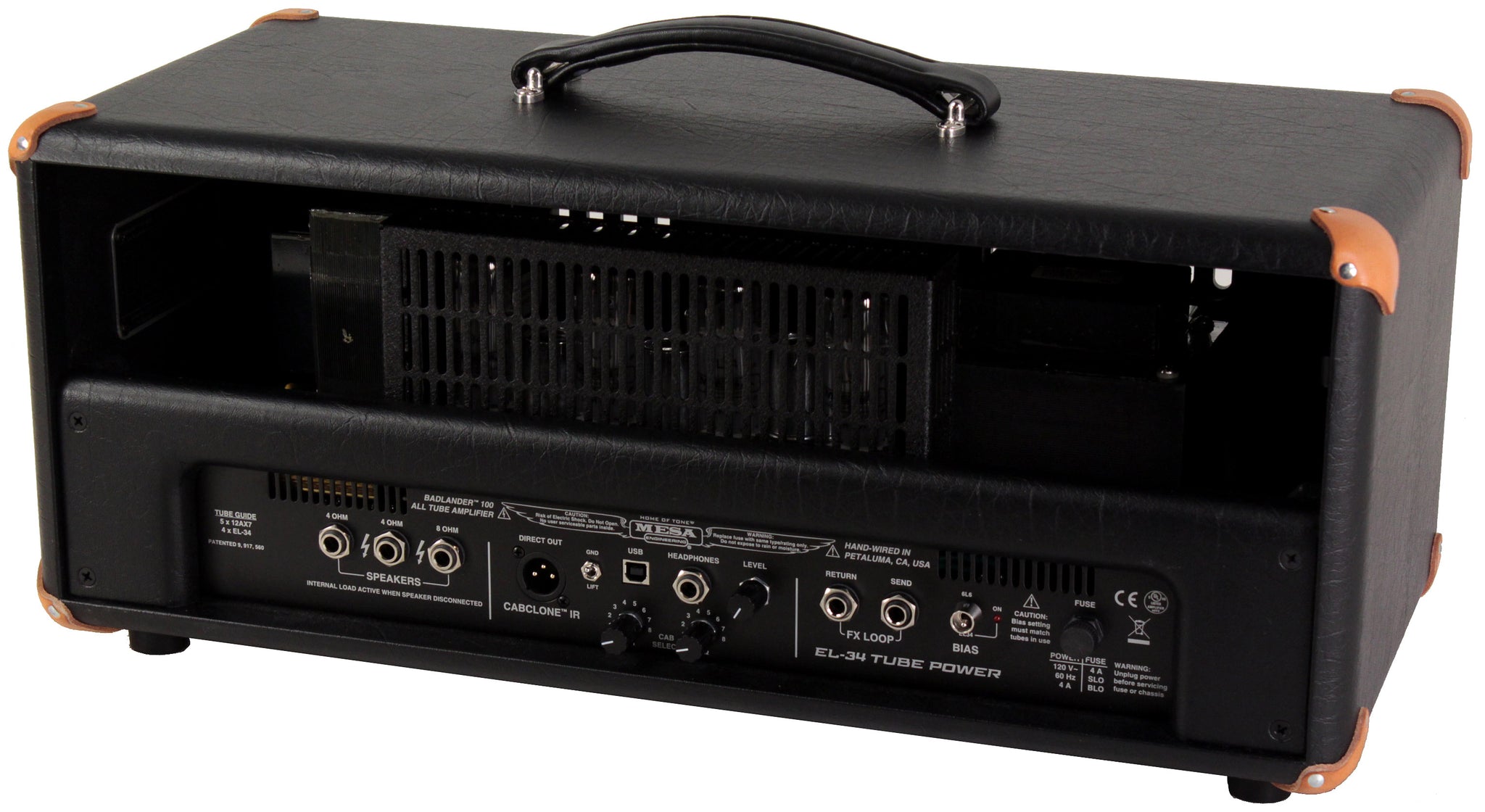 Mesa Boogie Recto Badlander 100 Head, Custom Black Taurus