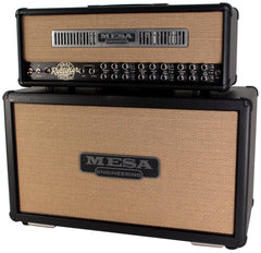 Mesa Boogie Dual Rectifier Head, 2x12 Horizontal Recto Cab, Custom Tan Grille