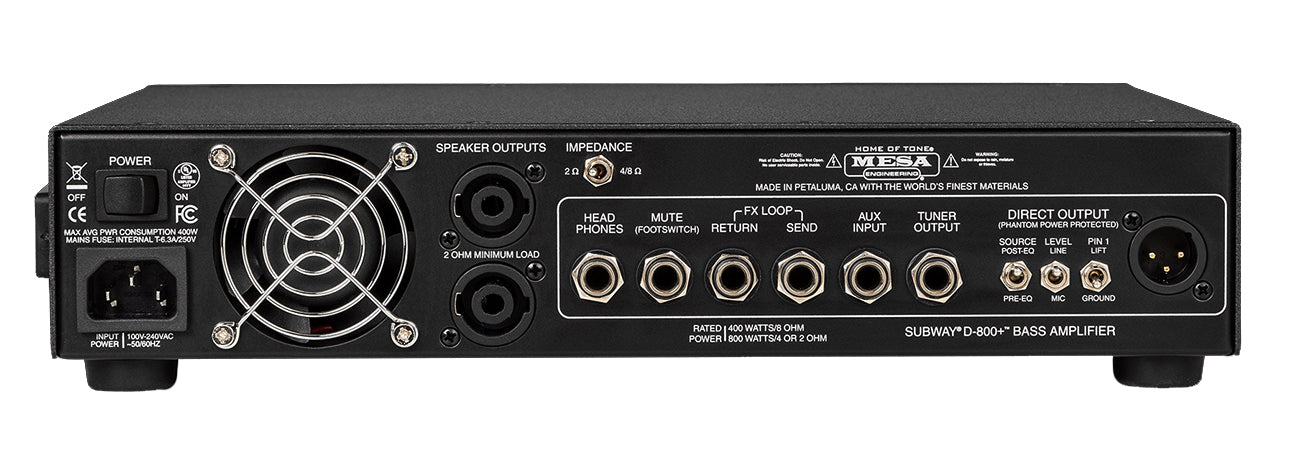Mesa Boogie Subway D-800 Plus Bass Amp Head | Humbucker Music