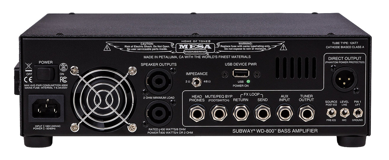 Mesa Boogie Subway WD-800 Bass Amp Head | Humbucker Music
