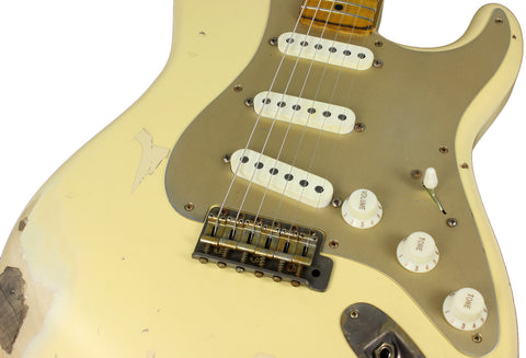 Nash S-57 Guitar, Vintage White, Gold PG