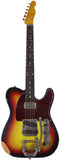 Nash T-63 Guitar, 3 Tone Sunburst, Medium Distress, Bigsby