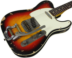 Nash T63DB Guitar, 3 Tone Sunburst, Bigsby