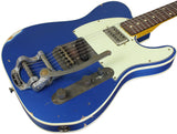 Nash T63DB Guitar, Lake Placid Blue, Bigsby, Lollartron