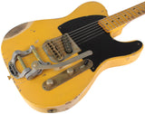 Nash E-52 Guitar, Butterscotch Blonde, Bigsby, Heavy Relic