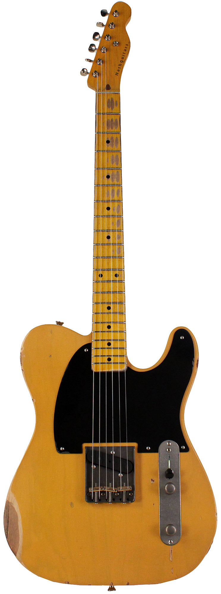 Nash E52 Guitar, Butterscotch Blonde, Medium Aging | Humbucker Music