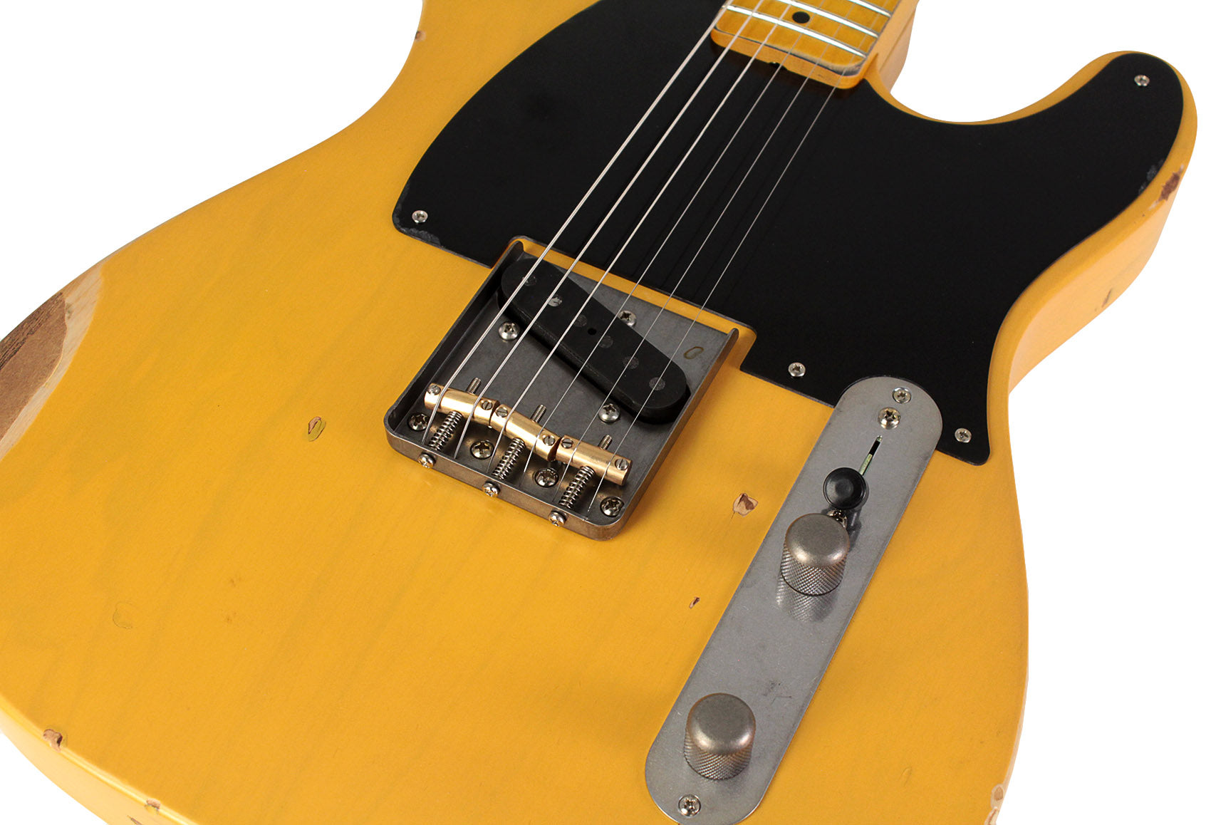 Nash E52 Guitar, Butterscotch Blonde, Medium Aging | Humbucker Music