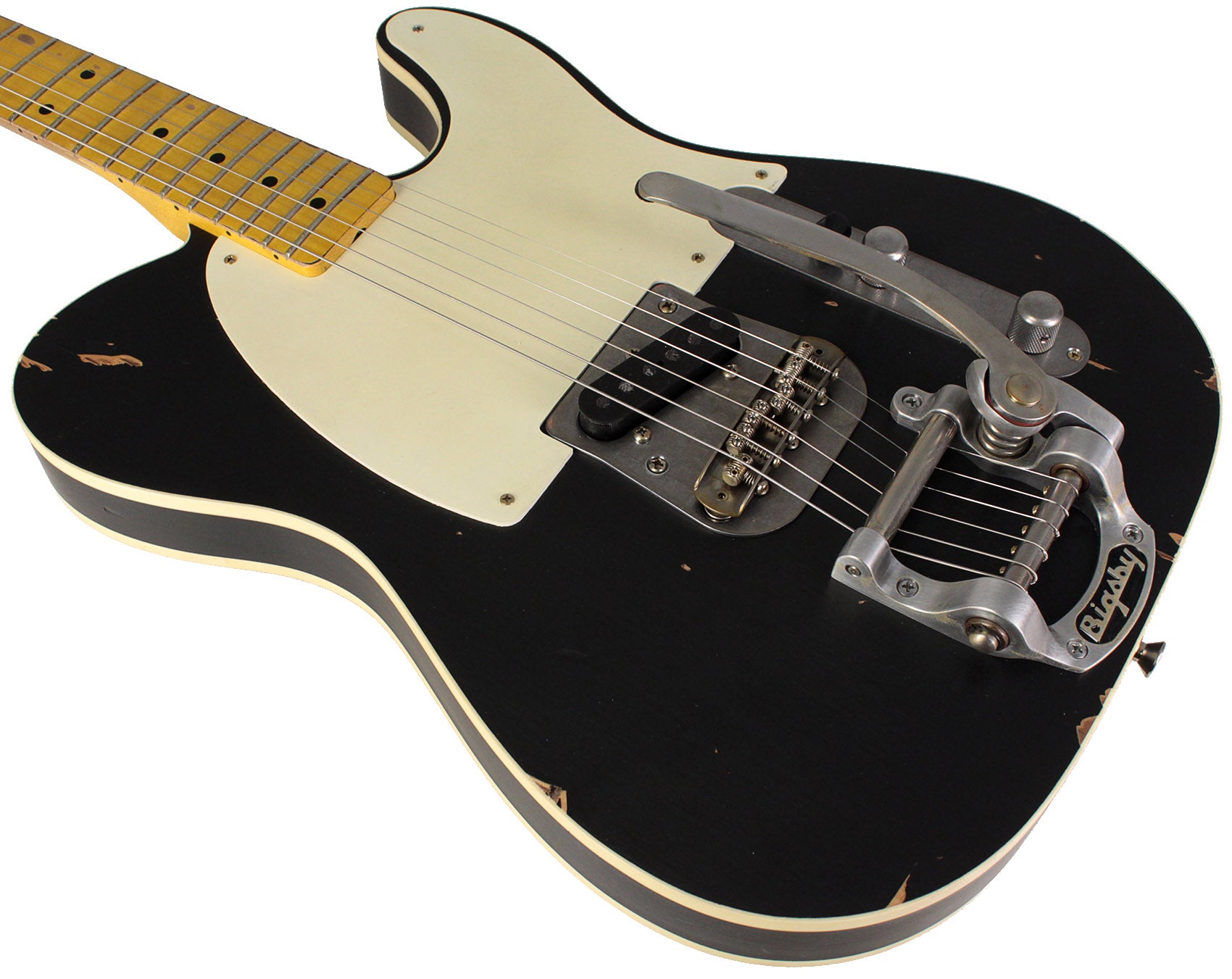 Nash E57 Guitar, Double Bound, Bigsby, Black | Humbucker Music