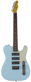 Nash GF-3 Gold Foil Guitar, Sonic Blue, Light Aging