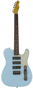 Nash GF-3 Gold Foil Guitar, Sonic Blue, Light Aging