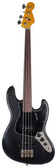 Nash JB63 Bass Guitar, Black, Fretless