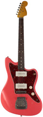 Nash JM63 Jazzmaster Guitar, Fiesta Red, Light Aging