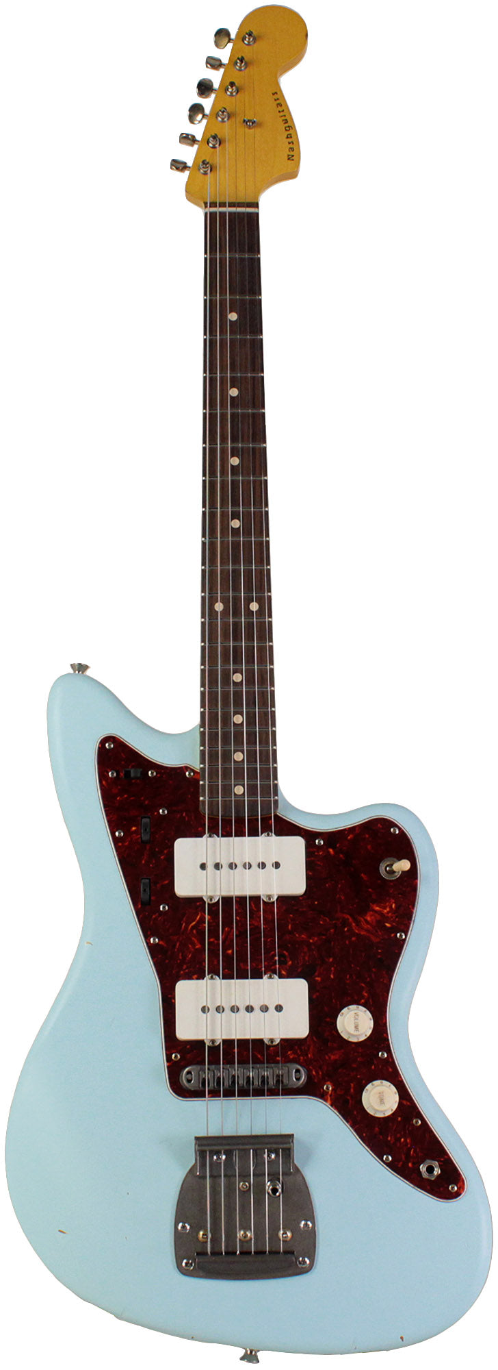 Nash JM63 Jazzmaster Guitar, Sonic Blue, Light Aging | Humbucker Music