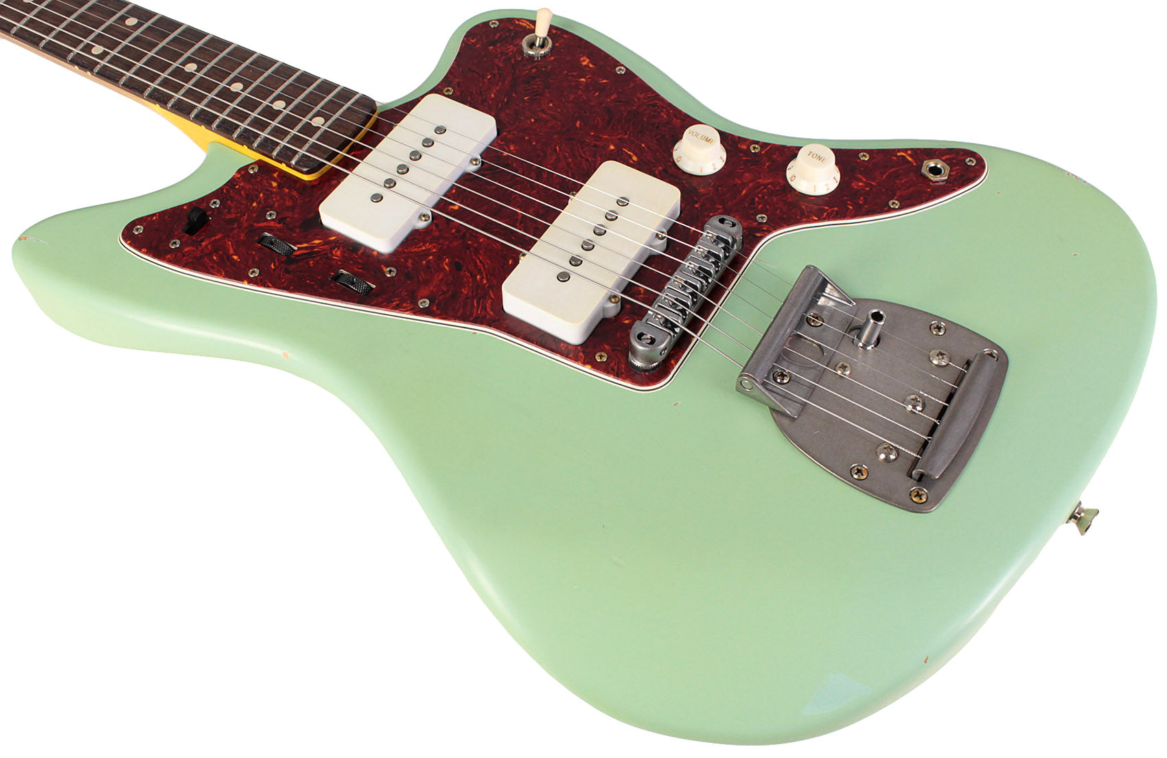 Nash JM63 Jazzmaster Guitar, Surf Green, Light Aging | Humbucker Music