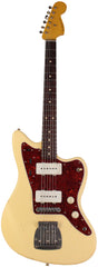 Nash JM63 Jazzmaster Guitar, Vintage White, Light Aging