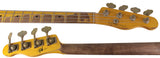Nash PB-52 Bass Guitar, Butterscotch Blonde, Heavy Aging
