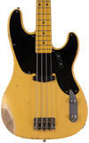 Nash PB-55 Bass Guitar, Butterscotch Blonde, Medium Aging