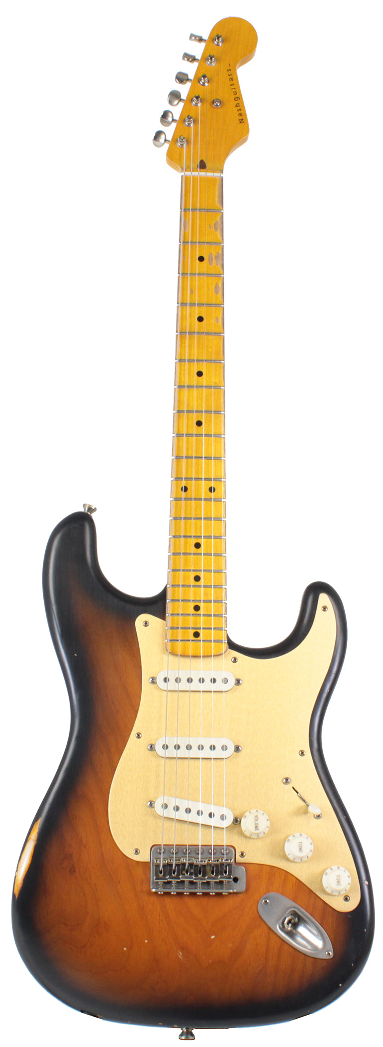 Nash S57 Guitar, 2-Tone Burst - Gold Anodized Pickguard