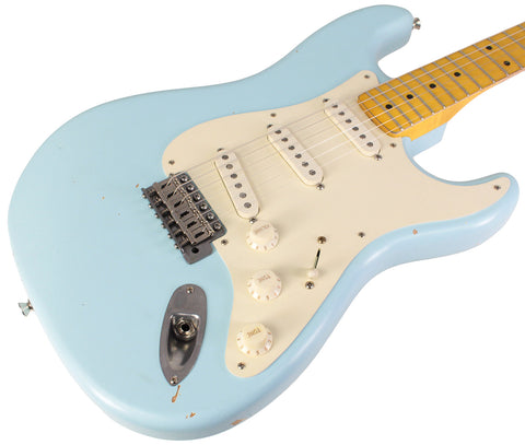 Nash S-57 Guitar, Sonic Blue, Light Aging