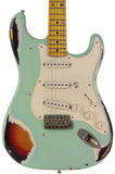 Nash S57 Guitar, Surf Green over 3 Tone Sunburst