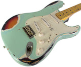 Nash S57 Guitar, Surf Green over 3 Tone Sunburst
