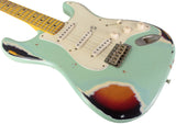 Nash S57 Guitar, Surf Green over 3 Tone Sunburst
