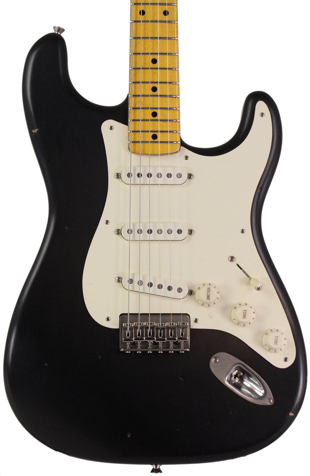 Nash S57 Guitar, Black, Hard Tail, Medium Aging | Humbucker