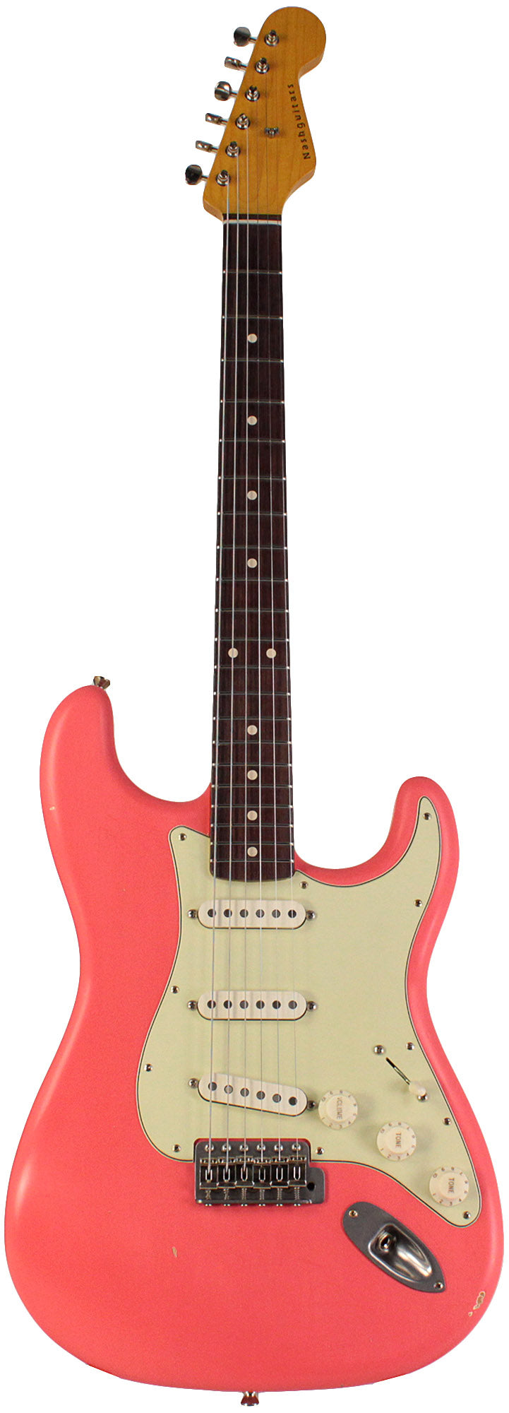 Nash S63 Guitar, Fiesta Red, Light Aging | Humbucker Music