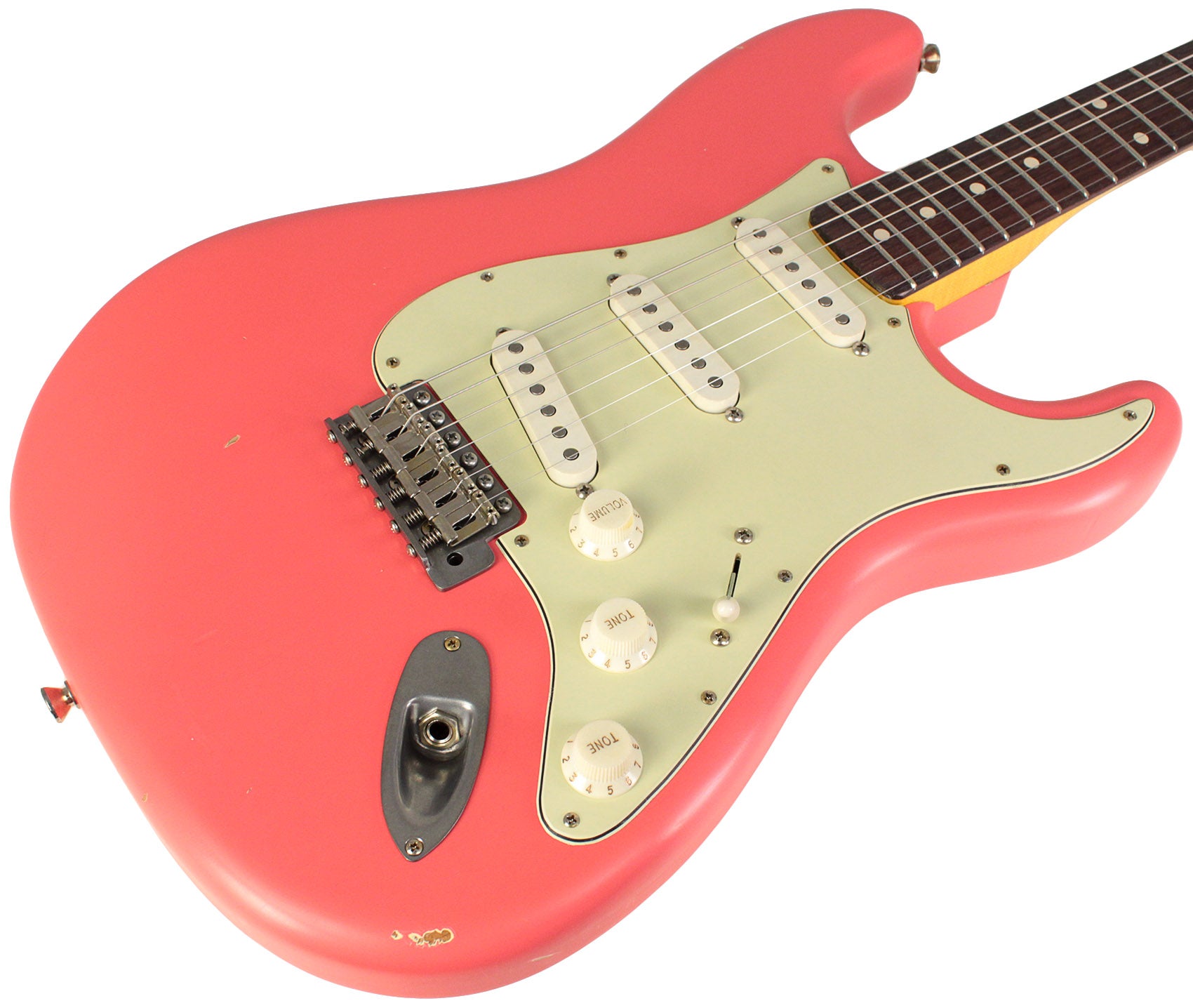 Nash S63 Guitar, Fiesta Red, Light Aging