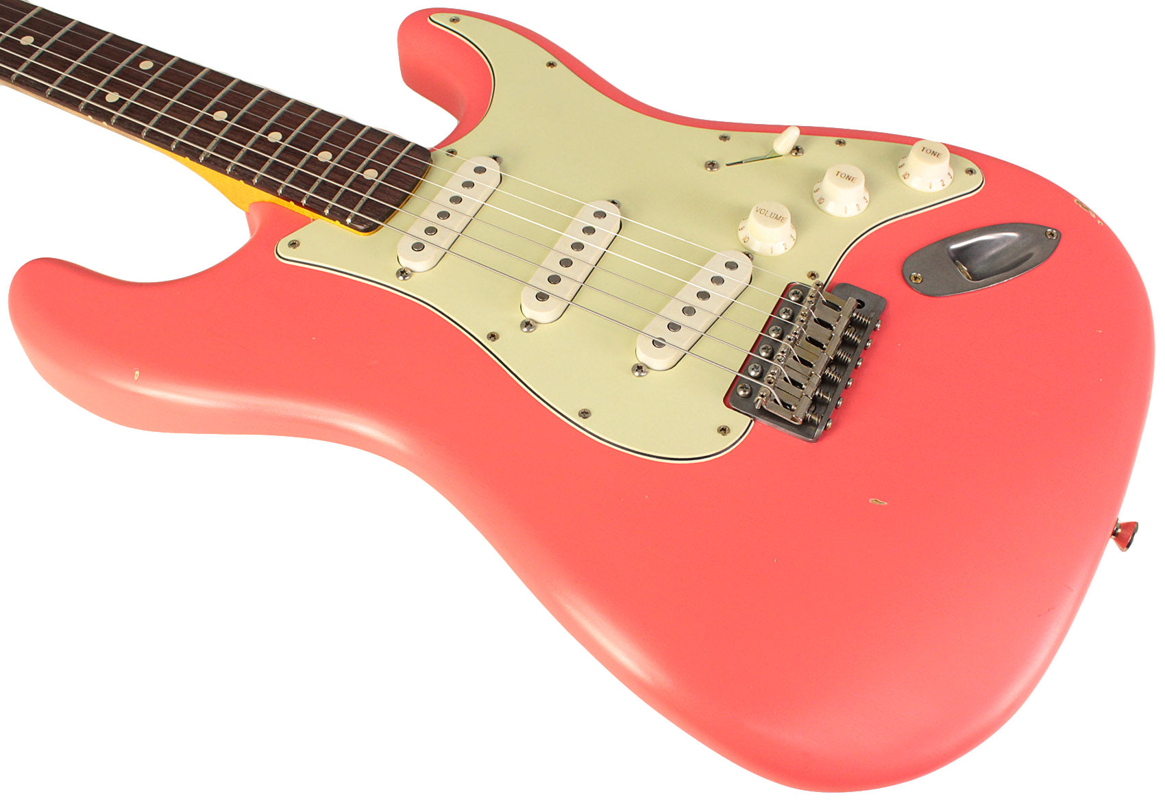 Nash S63 Guitar, Fiesta Red, Light Aging | Humbucker Music
