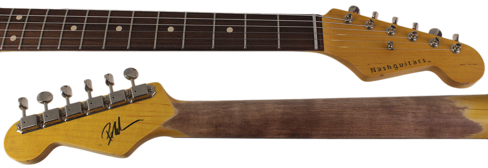 Nash S63 Guitar, 3-Tone Sunburst, Hard Tail, Light Aging