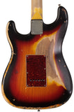 Nash S-63 Guitar, 3-Tone Sunburst, Heavy Aging