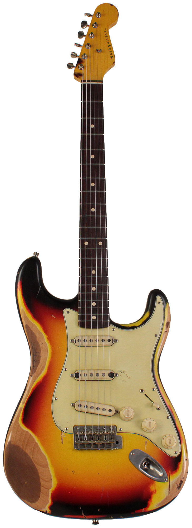 ギター Nash Guitars S-63 3Tone burst Hard Tail Nash S63 Guitar, 3-Tone Sunburst, Extra Heavy Aging | Humbucker Music