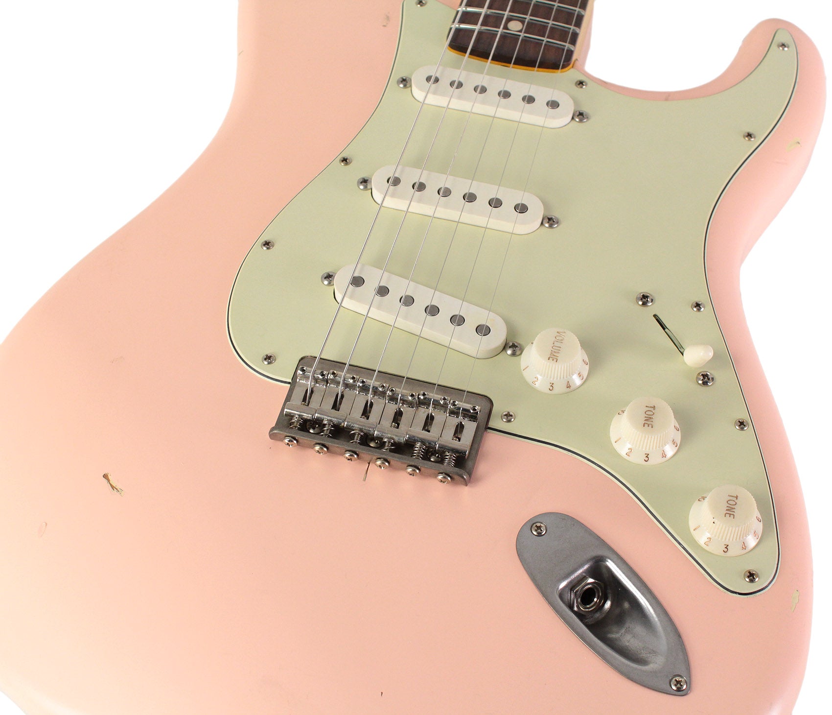 Nash S63 Guitar, Shell Pink, Hard Tail, Light Aging | Humbucker Music