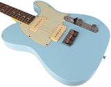 Nash T-2HB Guitar, P90's, Sonic Blue, Light Aging
