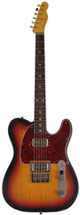 Nash T2HB Guitar, 3-Tone Sunburst, Lollartrons, Light Aging