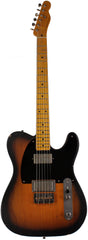 Nash T2HB Guitar, Lollar Imperials, 2 Tone Sunburst, Light Aging