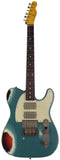 Nash T3HB Guitar, Lollar Imperials, Ocean Turquoise over 3 Tone, Heavy Aging