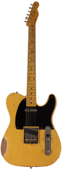 Nash T52 Guitar, Butterscotch Blonde, Boat Neck, Medium Aging