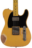 Nash T52 Guitar, Butterscotch Blonde, Humbucker, Heavy Aging